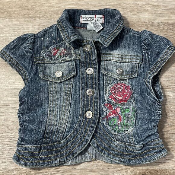 EckoRed Girls Denim Shirt Size 6 - Picture 1 of 15